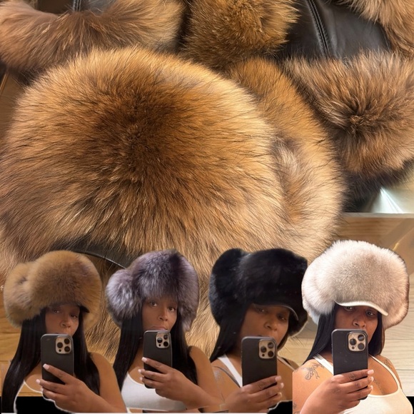 Luxurious Brown Fuax fur hat - Picture 6 of 6